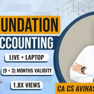 CA Foundation Accounting by CA Avinash Sancheti- Regular (Laptop)